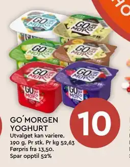 Coop Mega GO´MORGEN YOGHURT tilbud