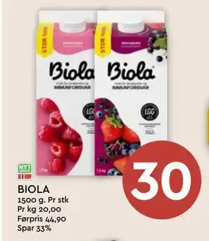 Coop Mega BIOLA tilbud