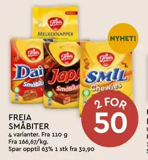 Coop Mega FREIA SMÅBITER tilbud