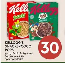 Coop Mega KELLOGG'S SMACKS/COCO POPS tilbud