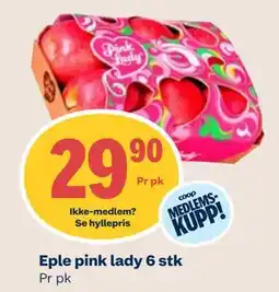 Coop Mega Eple pink lady 6 stk tilbud