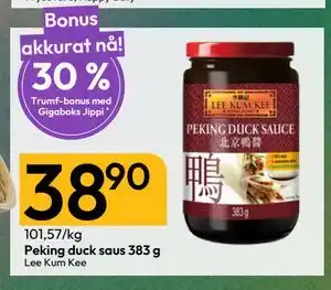 Gigaboks Peking duck saus 383 g tilbud