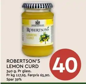 Coop Mega ROBERTSON'S LEMON CURD tilbud