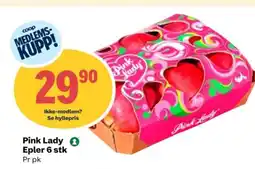 Coop Extra Pink Lady Epler 6 stk Pr pk tilbud