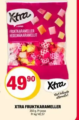 Coop Extra XTRA FRUKTKARAMELLER tilbud