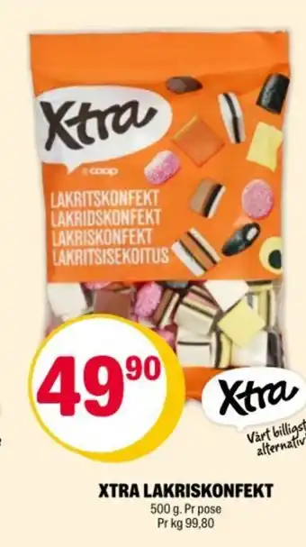 Coop Extra XTRA LAKRISKONFEKT tilbud