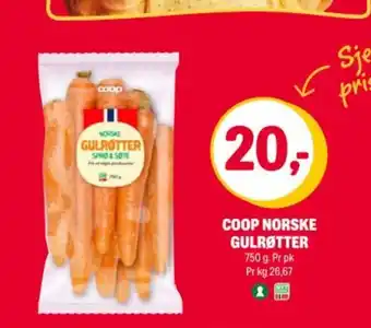 Coop Extra COOP NORSKE GULRØTTER tilbud