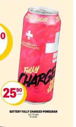 Coop Extra BATTERY FULLY CHARGED POMEGRAN tilbud