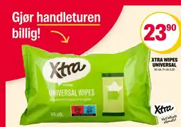 Coop Extra XTRA WIPES UNIVERSAL tilbud