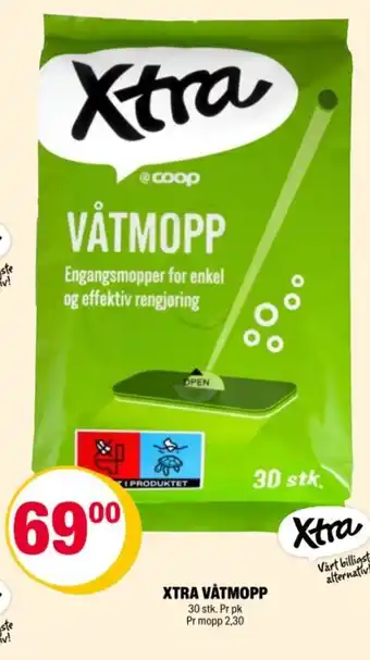 Coop Extra XTRA VÅTMOPP tilbud