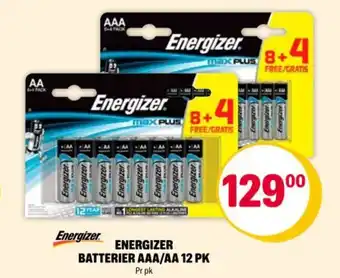 Coop Extra ENERGIZER BATTERIER AAA/AA 12 PK tilbud