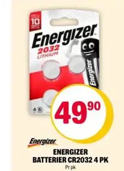 Coop Extra Energizer ENERGIZER BATTERIER CR2032 4 PK tilbud