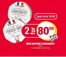 Coop Extra MON AMI BRIE/CAMEMBERT tilbud