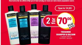 Coop Extra TRESEMMÉ SHAMPOO & BALSAM tilbud