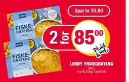 Coop Extra LERØY FISKEGRATENG tilbud