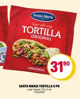 Coop Extra SANTA MARIA TORTILLA 6 PK tilbud