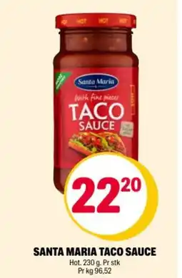 Coop Extra SANTA MARIA TACO SAUCE tilbud