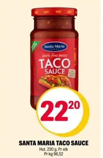 Coop Extra SANTA MARIA TACO SAUCE tilbud