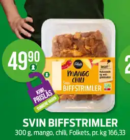 Kiwi SVIN BIFFSTRIMLER tilbud