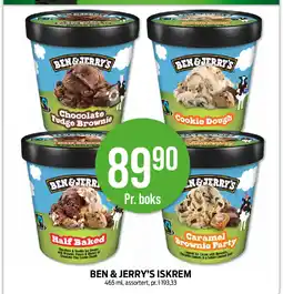 Kiwi BEN & JERRY'S ISKREM tilbud