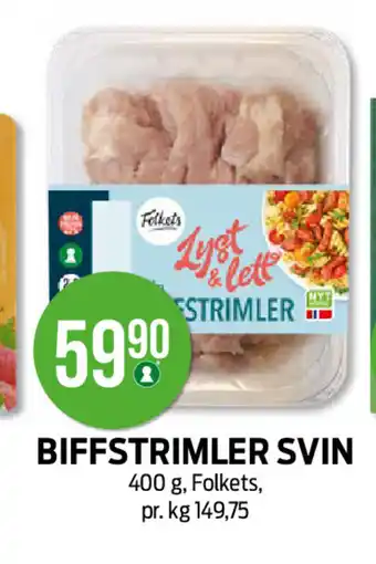 Kiwi BIFFSTRIMLER SVIN tilbud