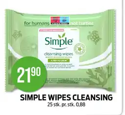 Kiwi SIMPLE WIPES CLEANSING tilbud