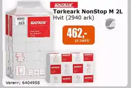 Kontorspar Tørkeark NonStop M 2L Hvit (2940 ark) tilbud