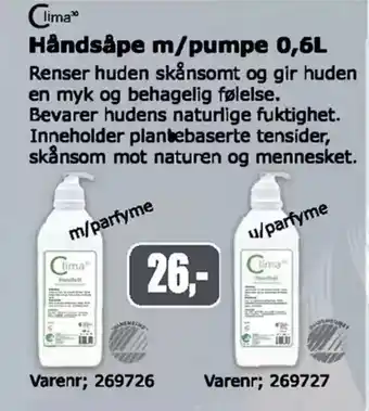 Kontorspar Håndsåpe m/pumpe tilbud