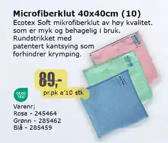 Kontorspar Microfiberklut tilbud