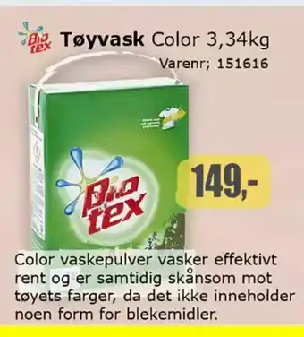 Kontorspar Tøyvask Color tilbud