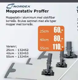 Kontorspar NORDEX Moppestativ Proffer tilbud