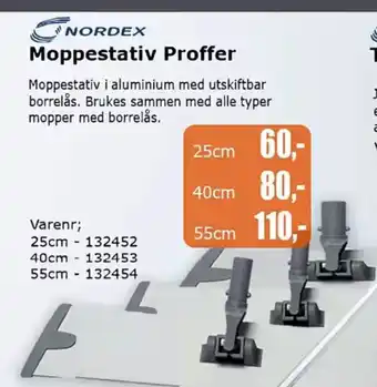 Kontorspar NORDEX Moppestativ Proffer tilbud