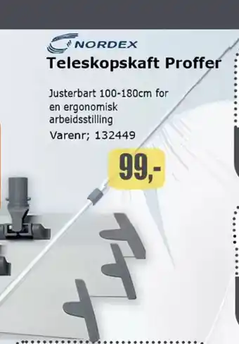 Kontorspar NORDEX Teleskopskaft Proffer tilbud