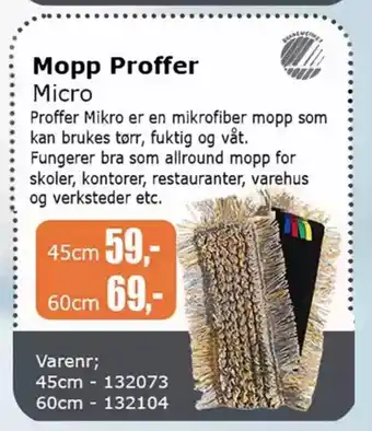 Kontorspar Mopp Proffer Micro tilbud