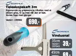 Kontorspar Teleskopskaft 3m tilbud