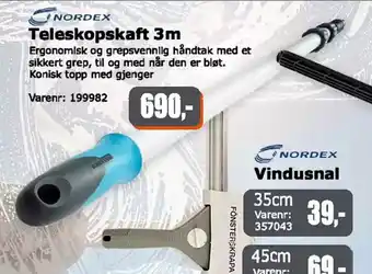 Kontorspar Teleskopskaft 3m tilbud