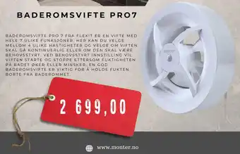 Montér BADEROMSVIFTE PRO7 tilbud