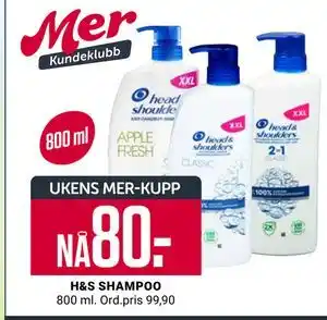 Europris H&S SHAMPOO tilbud