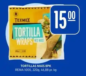 Rema 1000 TORTILLAS MAIS 8PK tilbud