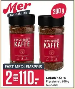 Europris LUXUS KAFFE tilbud