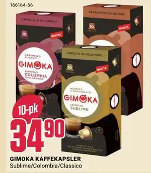 Europris GIMOKA KAFFEKAPSLER tilbud