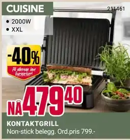 Europris KONTAKTGRILL tilbud