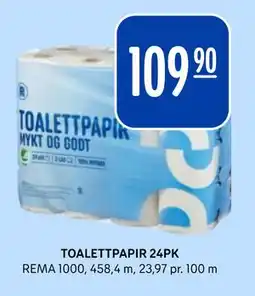 Rema 1000 TOALETTPAPIR 24PK tilbud