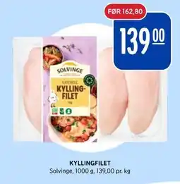 Rema 1000 KYLLINGFILET tilbud