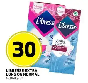 Bunnpris LIBRESSE EXTRA LONG OG NORMAL tilbud