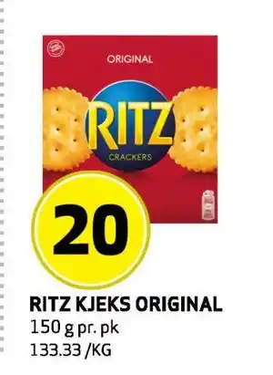 Bunnpris RITZ KJEKS ORIGINAL tilbud