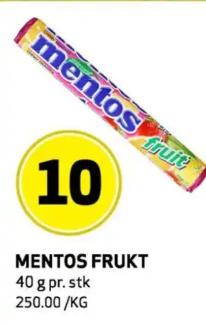 Bunnpris MENTOS FRUKT tilbud