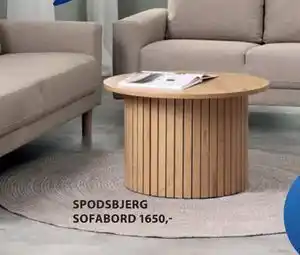 JYSK SPODSBJERG SOFABORD tilbud