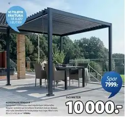 JYSK KONGEMOSE PERGOLA tilbud