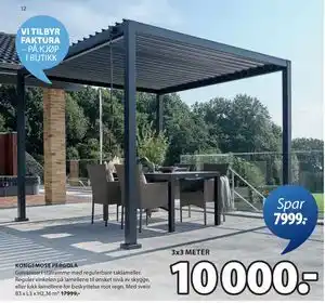 JYSK KONGEMOSE PERGOLA tilbud